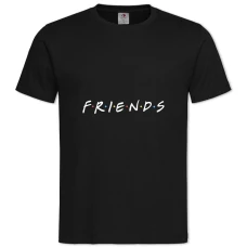 TFriends Logo -shirt with Print Friends Logo - 2XL black