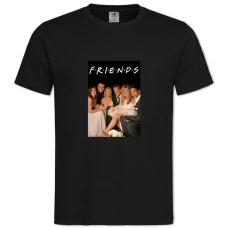TFriends Theme Print -shirt with Print Friends Theme Print - 2XL black
