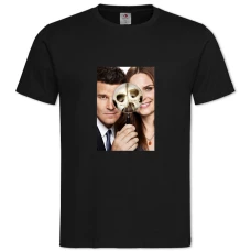 TBones Theme Print -shirt with Print Bones Theme Print - 2XL black