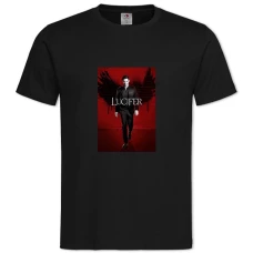 TLucifer Hero Print -shirt with Print Lucifer Hero Print - 2XL black