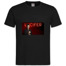 TLucifer Theme -shirt with Print Lucifer Theme - 2XL black