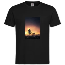 TThe Mandalorian Theme -shirt with Print The Mandalorian Theme - 2XL black