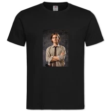 TCriminal Minds Dr. Spencer Reid Print -shirt with Print Criminal Minds Dr. Spencer Reid Print - 2XL black