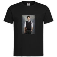 TCriminal Minds Hero Spencer Reid Print -shirt with Print Criminal Minds Hero Spencer Reid Print - 2XL black