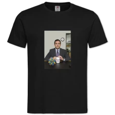 Футболка с принтом Офис Майкл Скотт - 2XL черная