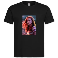 TStranger Things Max Mayfield -shirt with Print Stranger Things Max Mayfield - 2XL black