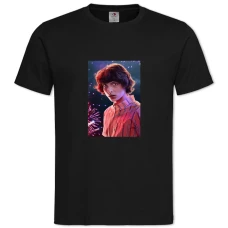 TStranger Things Mike Wheeler -shirt with Print Stranger Things Mike Wheeler - 2XL black