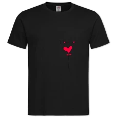 TValentine's Day I Love You Heart -shirt with Print Valentine's Day I Love You Heart - 2XL black
