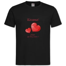 TValentine's Day Thank You My Love -shirt with Print Valentine's Day Thank You My Love - 2XL black