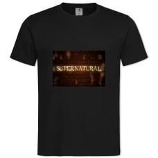 TSupernatural Logo -shirt with Print Supernatural Logo - 2XL black