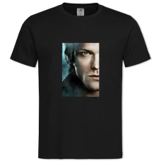TSupernatural Sam Winchester Print -shirt with Print Supernatural Sam Winchester Print - 2XL black