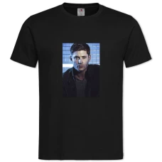 TSupernatural Dean Wincester Hero Print -shirt with Print Supernatural Dean Wincester Hero Print - 2XL black