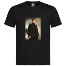 TSupernatural Castiel Angel Hero Print -shirt with Print Supernatural Castiel Angel Hero Print - 2XL black