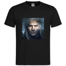 TThe Witcher Geralt Of Rivia Hero Print 2 -shirt with Print The Witcher Geralt Of Rivia Hero Print 2 - 2XL black