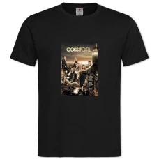 TGossip Girl Main Heroes -shirt with Print Gossip Girl Main Heroes - 2XL black