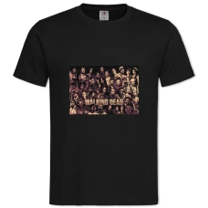 Футболка с принтом Ходячие Мертвецы Арт Версия - 2XL черная