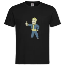 Футболка с принтом Фоллаут Окей Мужчина - 2XL черная