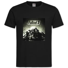 Футболка с принтом Фоллаут 3 Принт - 2XL черная