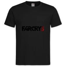 Футболка с принтом Фар Край 3 Логотип - 2XL черная