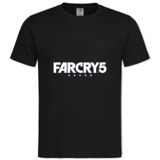 Футболка с принтом Фар Край 5 Логотип - 2XL черная