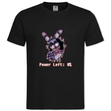 TFive Nights At Freddy's Power Left -shirt with Print Five Nights At Freddy's Power Left - 2XL black
