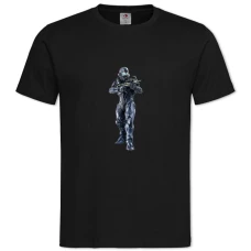 Футболка с принтом Хейло Создание - 2XL черная