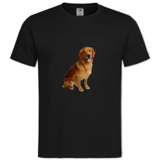 TGolden Retriever -shirt with Print Golden Retriever - 2XL black