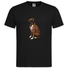 TDog Sits -shirt with Print Dog Sits - 2XL black