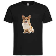 TCute Corgi -shirt with Print Cute Corgi - 2XL black