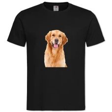 TFunny Golden Retriever -shirt with Print Funny Golden Retriever - 2XL black