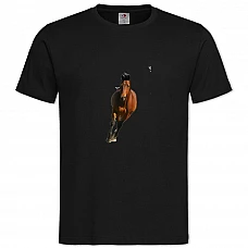 TRed Horse Runs -shirt with Print Red Horse Runs - 2XL black