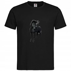 TBeautiful Black Horse -shirt with Print Beautiful Black Horse - 2XL black