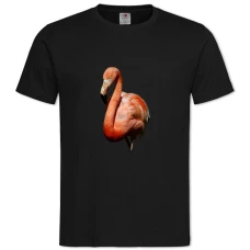 TCute Flamingo -shirt with Print Cute Flamingo - 2XL black