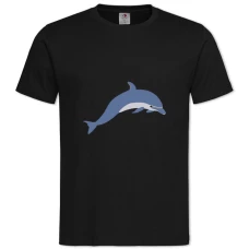 TCute Dolphin -shirt with Print Cute Dolphin - 2XL black