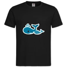 TSmall And Big Whale -shirt with Print Small And Big Whale - 2XL black