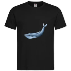 TBlue Whale -shirt with Print Blue Whale - 2XL black