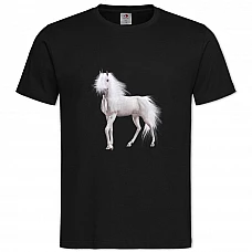 TWhite Unicorn -shirt with Print White Unicorn - 2XL black