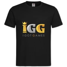 Футболка с принтом Игг Логотип - 2XL черная