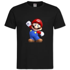 TMario Hero -shirt with Print Mario Hero - 2XL black
