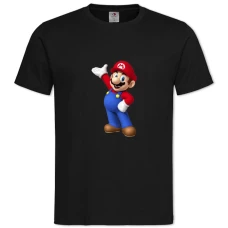 TMario Happy Hero -shirt with Print Mario Happy Hero - 2XL black