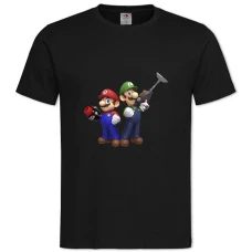 TMario Main Heroes Print -shirt with Print Mario Main Heroes Print - 2XL black