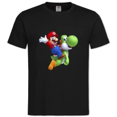 TMario Hero Dino -shirt with Print Mario Hero Dino - 2XL black