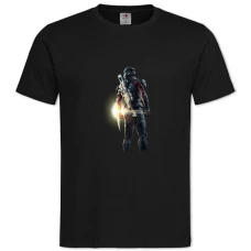 TMass Effect Hero Theme -shirt with Print Mass Effect Hero Theme - 2XL black