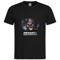 Футболка з принтом Пейд Принт - 2XL чорна