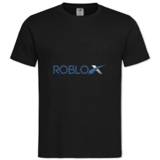 Футболка з принтом Роблокс Логотип Принт - 2XL чорна