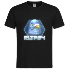 Футболка с принтом Рокет Лига Рлтпс4 - 2XL черная