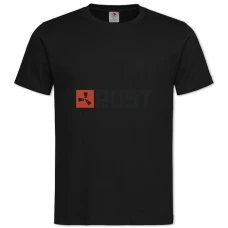 Футболка з принтом Раст Логотип - 2XL чорна