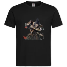 TSekiro Shadow Die Twice Main Hero Print -shirt with Print Sekiro Shadow Die Twice Main Hero Print - 2XL black