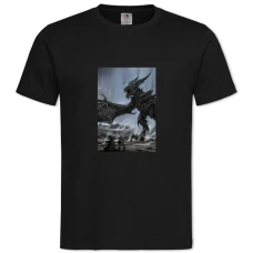 TThe Elder Scrolls Main Dragon -shirt with Print The Elder Scrolls Main Dragon - 2XL black