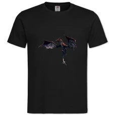 TThe Elder Scrolls Theme Dragon Print -shirt with Print The Elder Scrolls Theme Dragon Print - 2XL black